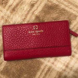 Red Kate Spade Wallet Southport Avenue